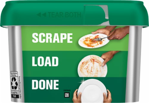 Cascade® Auto Dishwashing Pouch with Liquid & Powder Fresh Scent Perspective: back