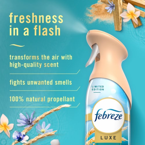 Febreze Air Freshener Spray Odor-Fighting Room Spray Warm Ocean Breeze Scent Perspective: back
