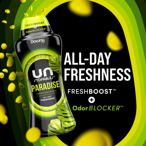 Downy Unstopables Paradise In-Wash Scent Booster Beads Perspective: back