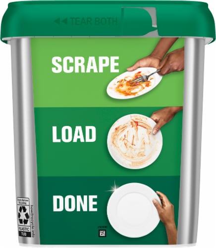 Cascade® Auto Dishwashing Pouch with Liquid & Powder Fresh Scent Perspective: back