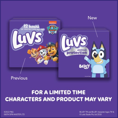 Luvs Platinum Protection Baby Diapers, Size 5 (27+ lbs) Perspective: back