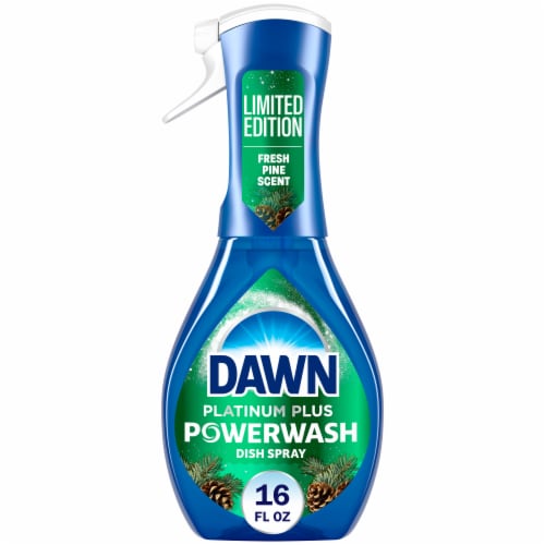 Dawn Powerwash Spray, Dish Soap, Dishwashing Liquid, Fresh Pine, 1 Starter Kit, 16 Fl Oz Perspective: back
