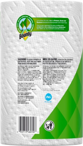Bounty® 2-Ply Selct-a-Size® Paper Towel Roll - White Perspective: back