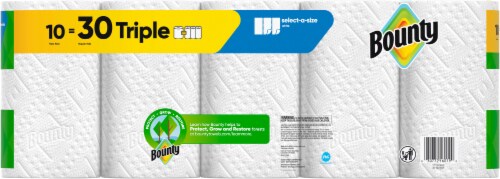 Bounty® Triple Ply Regular Paper Towel Roll Perspective: back