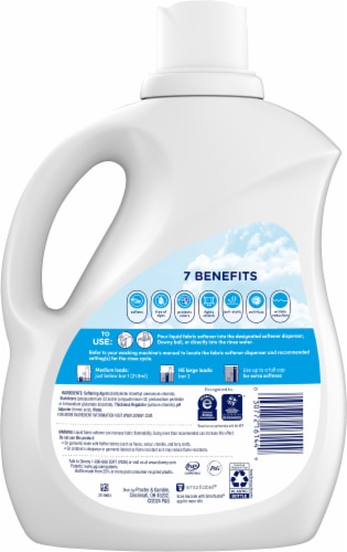 Downy® Soft Dermatologist Tested for Sensitive Skin Free & Gentle™ Liquid Fabric Softener Perspective: back