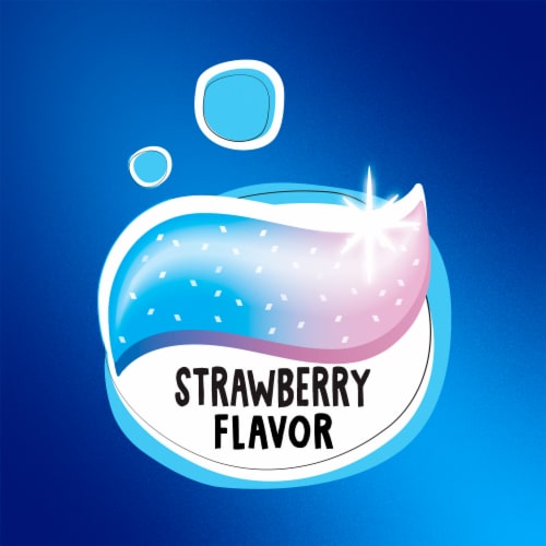 Crest Advanced Kid's Fluoride Toothpaste, Strawberry Flavor Perspective: back