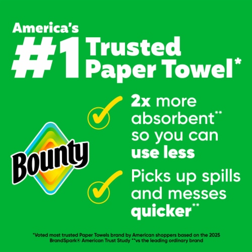 Bounty Paper Towels Select-A-Size Print, 6 Double Rolls, 82 Sheets Per Roll Perspective: back