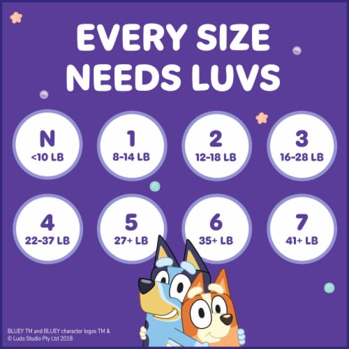 Luvs Platinum Protection Baby Diapers, Size 6, (35+lbs) Perspective: back
