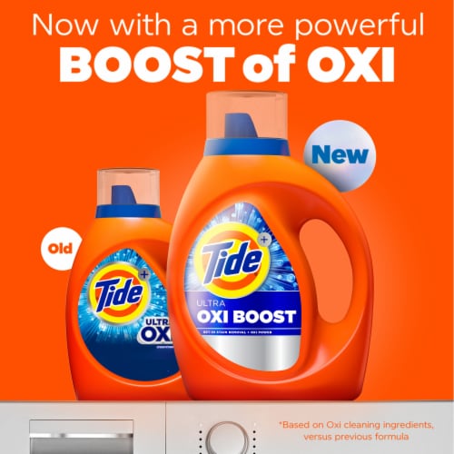 Tide Ultra Oxi Boost Liquid Laundry Detergent Perspective: back