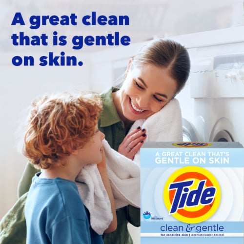 Tide Clean & Gentle Powder Laundry Detergent Perspective: back