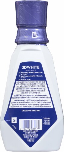 Crest 3D White Brillance 12 Hour Stain Prevention Oral Rinse Perspective: back