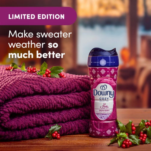 Downy Cozy Collection In Wash Scent Booster Beads, Snow Berry Scent Perspective: back