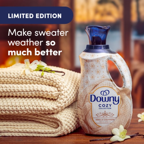 Downy Cozy Collection Liquid Fabric Softener Vanilla Cashmere Scent Perspective: back