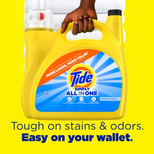 Tide Simply Refreshing Breeze Liquid Laundry Detergent Perspective: back