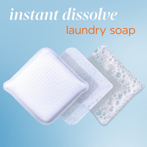 Tide Evo Free & Gentle Fragrance-Free Laundry Detergent Tile Sheets Perspective: back