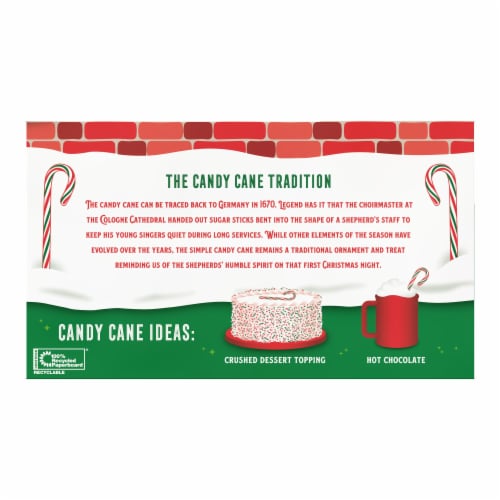 Spangler® Peppermint Mini Candy Canes Perspective: back