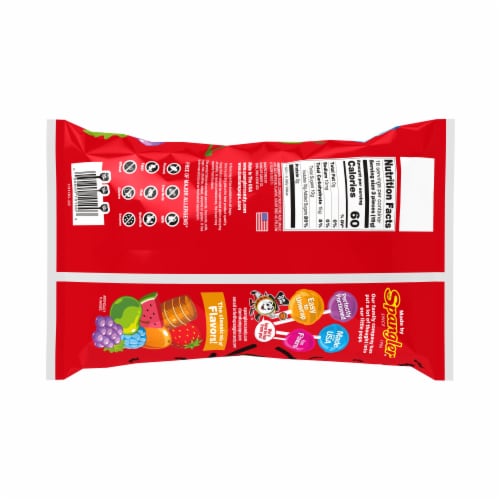 Dum Dums® Halloween Original Flavor Lollipops Candy Bag Perspective: back
