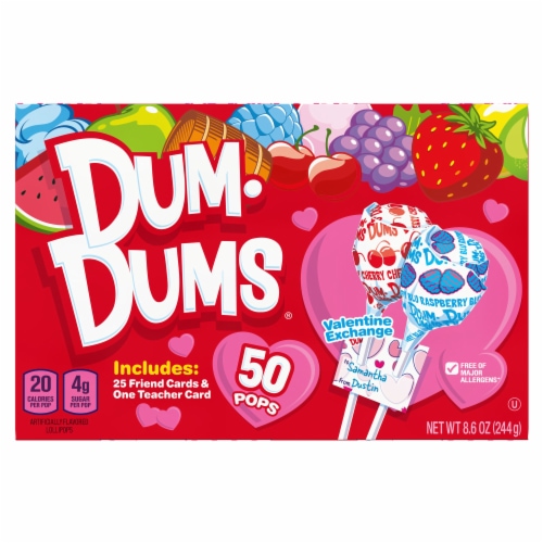 Dum Dums® Bouquets Valentine Kit Lollipops Perspective: back