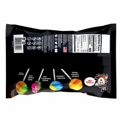 Dum Dums® Flavor Fusion Pops Halloween Candy Perspective: back