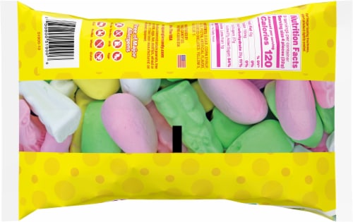 Spangler® Bunnies Chicks & Eggs Marshmallow Easter Candy Bag Perspective: back