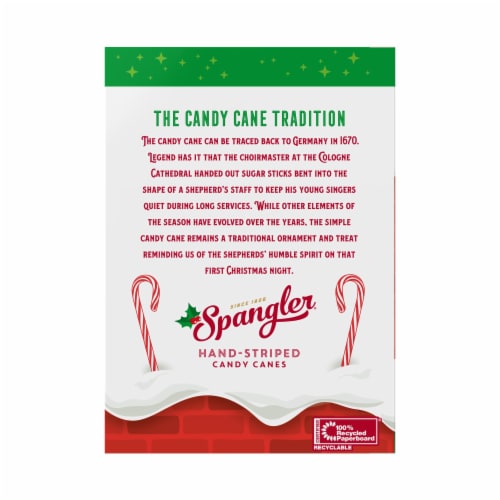 Spangler® Peppermint Candy Canes Perspective: back