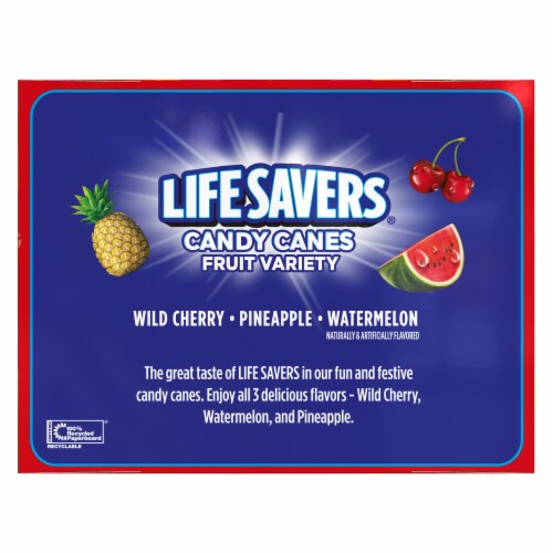 Life Savers® Fruity Candy Canes Holiday Box Perspective: back