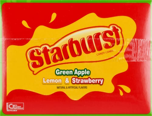 Starburst® Holiday Assorted Flavored Candy Canes Perspective: back