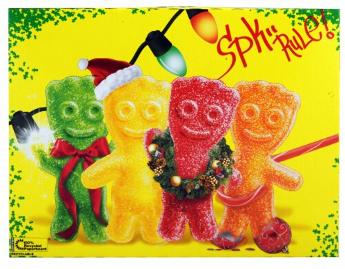 Spangler Holiday Sour Patch Kids Candy Canes Perspective: back