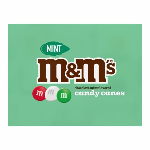 M&M's® Chocolate Mint Candy Canes Holiday Box Perspective: back