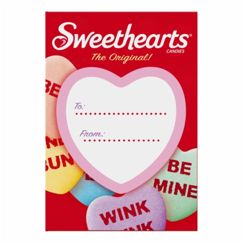 Sweethearts® Original Valentine's Heart Shaped Candy Box, 0.9 oz - Fred  Meyer