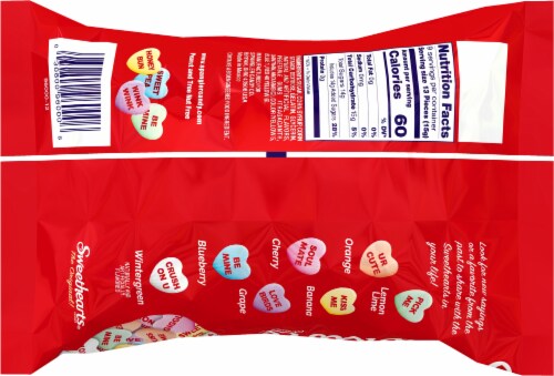 Sweethearts® Assorted Flavors Hard Candy Valentine's Bag Perspective: back
