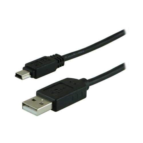 GE Mini-B USB Charge Cable - Black Perspective: back