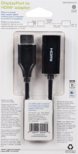 Philips DisplayPort to HDMI Adapter Perspective: back