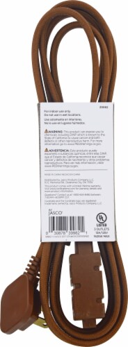 Jasco Cordinate Brown Extension Cord Perspective: back