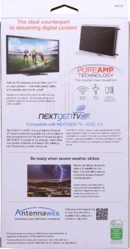 GE Pro™ Crystal HD Amplified Antenna Perspective: back