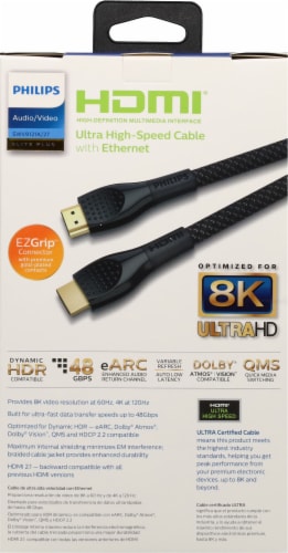 Philips HDMI® Ultra High Speed Cable with Ethernet Perspective: back