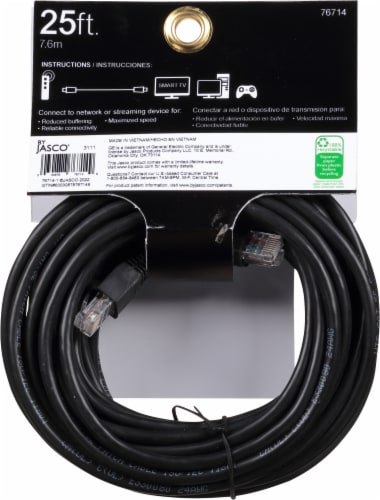 GE Cat8 Ethernet Cable Perspective: back