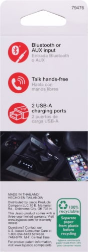 GE USB Car Charger and Bluetooth FM Transmitter Perspective: back