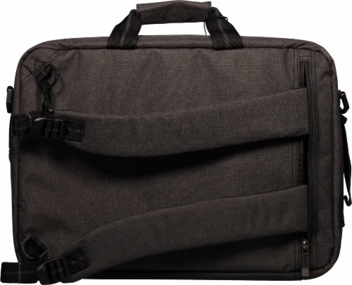 Solo Duane Hybrid Laptop Backpack Briefcase - Gray Perspective: back