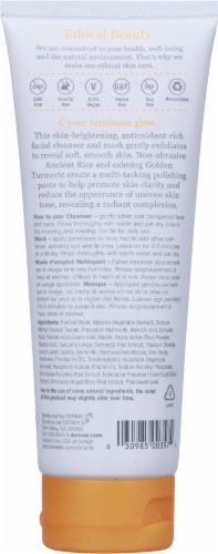 Derma-E Vitamin C Golden Turmeric Ancient Rice Cleansing Paste Perspective: back
