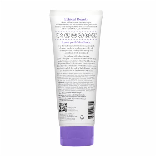 Derma-E Advanced Peptides and Flora-Collagen™ Gentle Jelly Cleanser Perspective: back