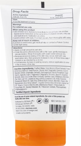 Derma-E Deep Pore Acne Scrub Perspective: back