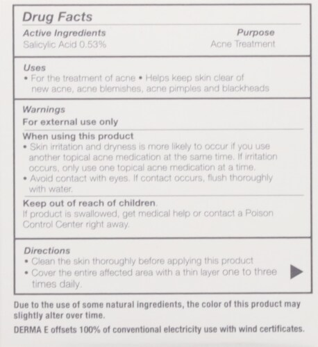 Derma-E Very Clear Moisturizing Cream Perspective: back