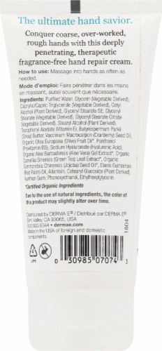 Derma E - Lotion - Hand Cream - Case of 1 - 2 oz. Perspective: back