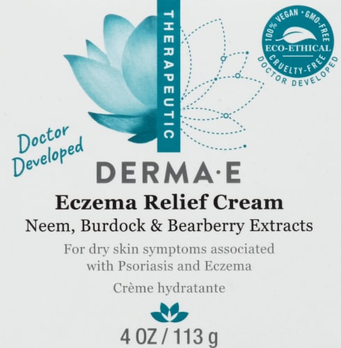 Derma-E Eczema Relief Cream Perspective: back