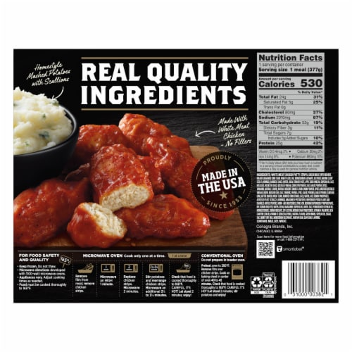 Banquet® Mega Meats Kansas City Barbeque Boneless Wings Frozen Meal Perspective: back