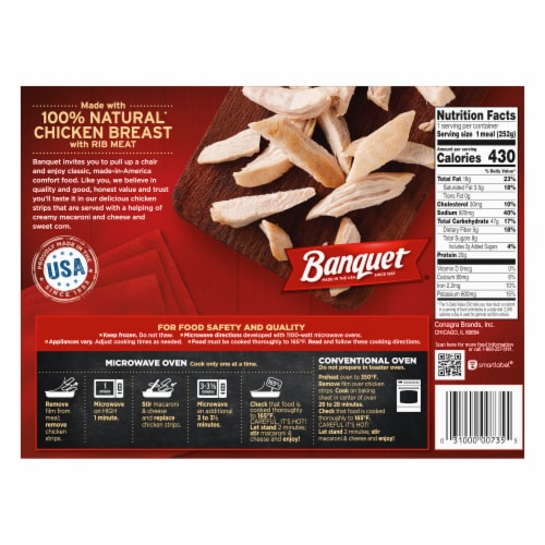 Banquet® Chicken Strips Frozen Meal Perspective: back