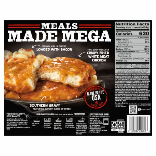 Banquet® Country Fried Chicken Mega Meal Perspective: back