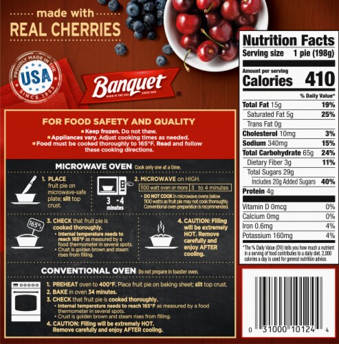 Banquet® Cherry Berry Pie Perspective: back