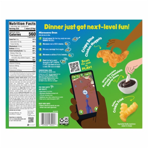 Kid Cuisine Level Up Dino Chicken Nuggets Frozen Meal